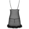 Livco Corsetti Fashion - Ensemble Zerunam Babydoll + String Noir